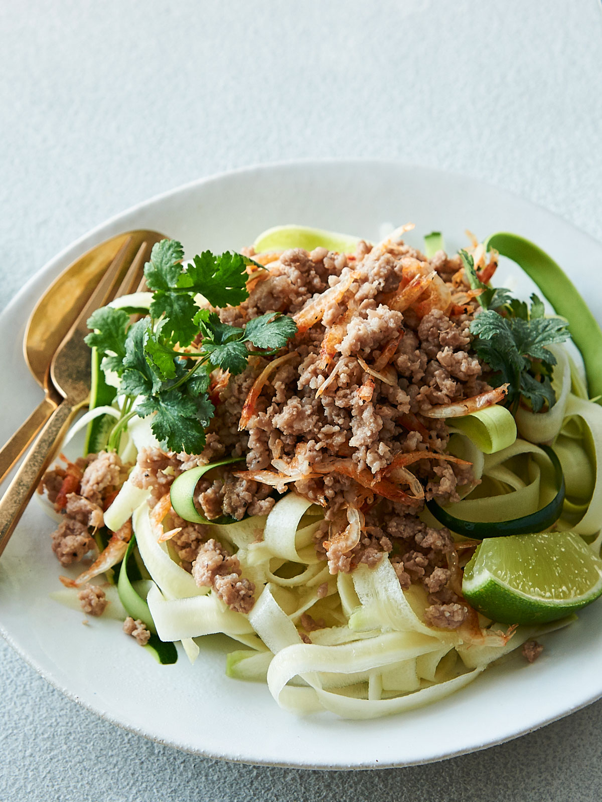 ベジヌードル「ズッキーニのあえ麺」のレシピ